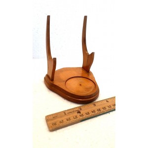 VINTAGE WOOD CUP SAUCER STAND   123285896100